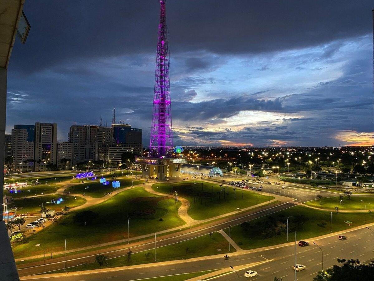 Flat Encantador No 11º Com Vista Pra Torre De Tv Brasília Ngoại thất bức ảnh
