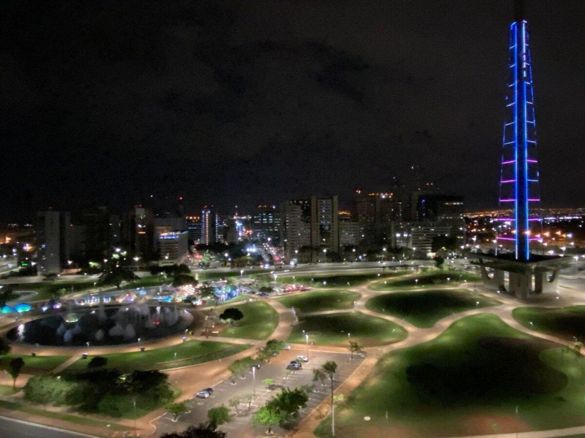 Flat Encantador No 11º Com Vista Pra Torre De Tv Brasília Ngoại thất bức ảnh